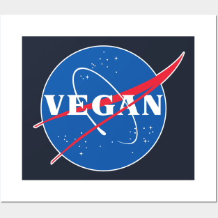 VEGAN - Nasa Parody Logo Design Posters and Art